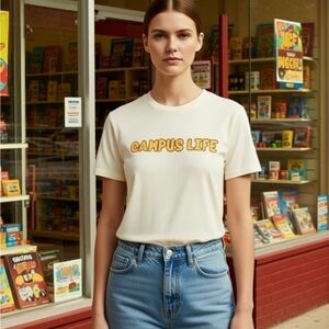 Vintage T-shirt Campus Life, Religious S